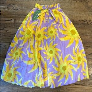 NWT FARM Rio Sunny Side Lilac Skirt, Size XS